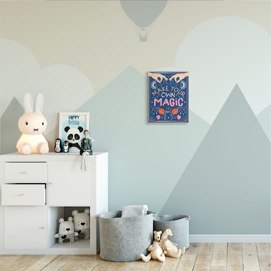 Stupell Industries Make Your Magic Phrase Fashion Hands and Constellations Wall Plaque